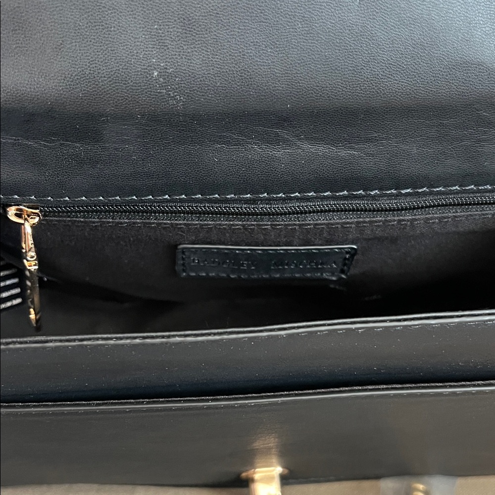 Badgley Mischka Black Tweed Crossbody Bag Gold Chain NWT MSRP $129 - Picture 6 of 8